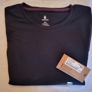 NWT Boathouse Essentials Black Long Sleeve Layering T-Shirt, Size Medium